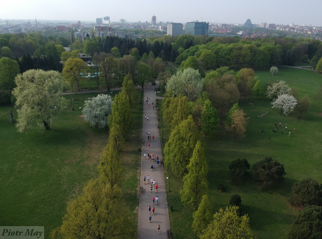 300. Parkrun w Poznaniu – z drona